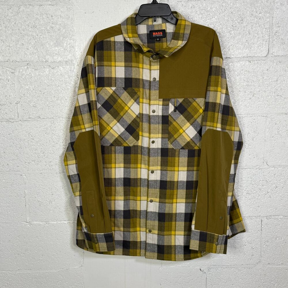 Bass Outdoor Men's Utility Brushed Twill Shacket Antique moss  2XL $90